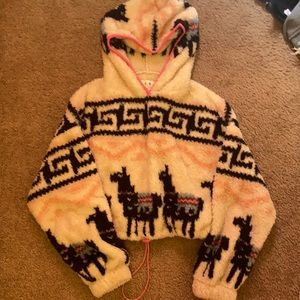 Soft cropped Aeropostale hoodie